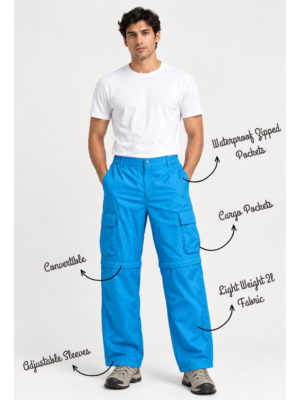 Kosciuszko 2228m Wanderer 2L Convertible Unisex Waterproof Pants